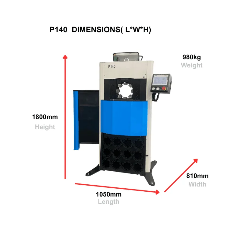 Portable hydraulic hose crimper P140