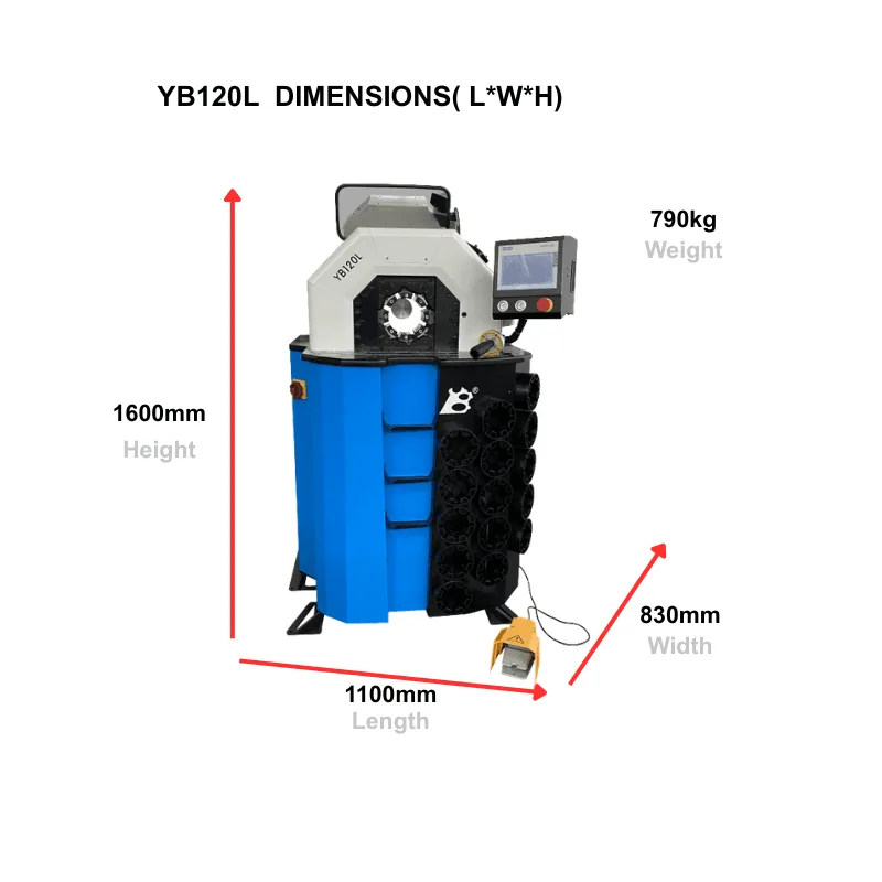 Heavy duty 830 ton hydraulic hose press machine YB120L