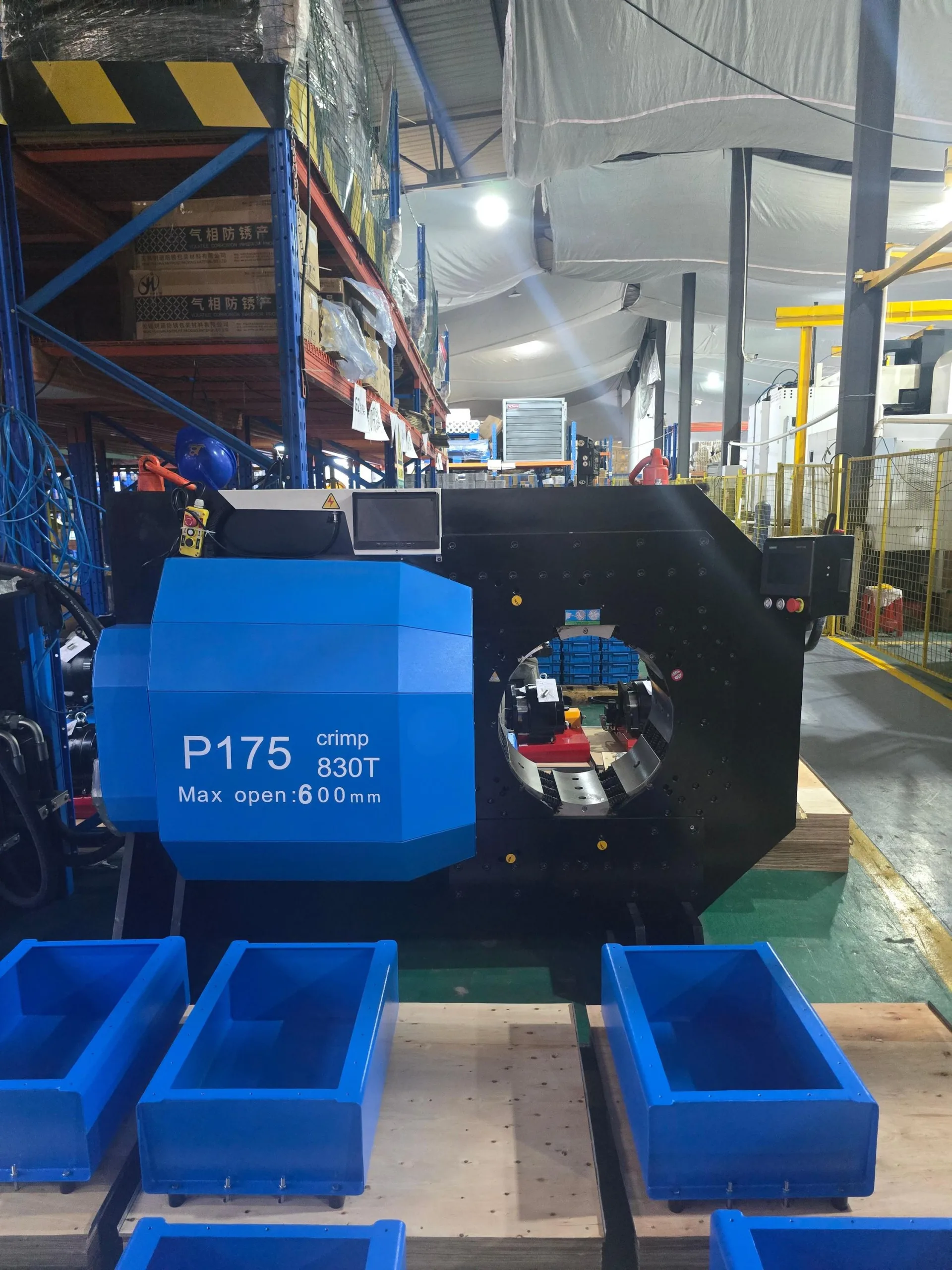 TRC P175 heavy duty hydraulic crimper 830 ton for industrial production