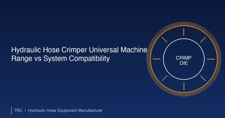 Prensa hidráulica de mangueras universal: Rango de máquina vs compatibilidad del sistema