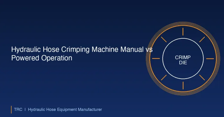 Máquina Crimpadora de Mangueras Hidráulicas Manual vs Operación Motorizada